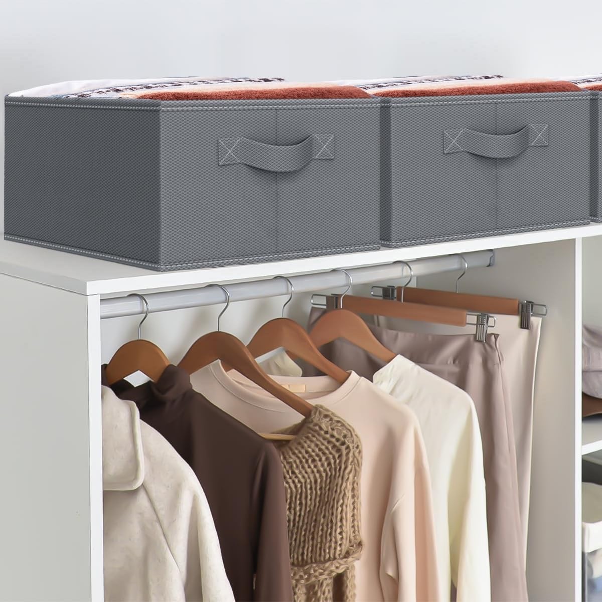 2 Foldable Clothes Organizer Closet Clothes Pants Storage Storage Boxes