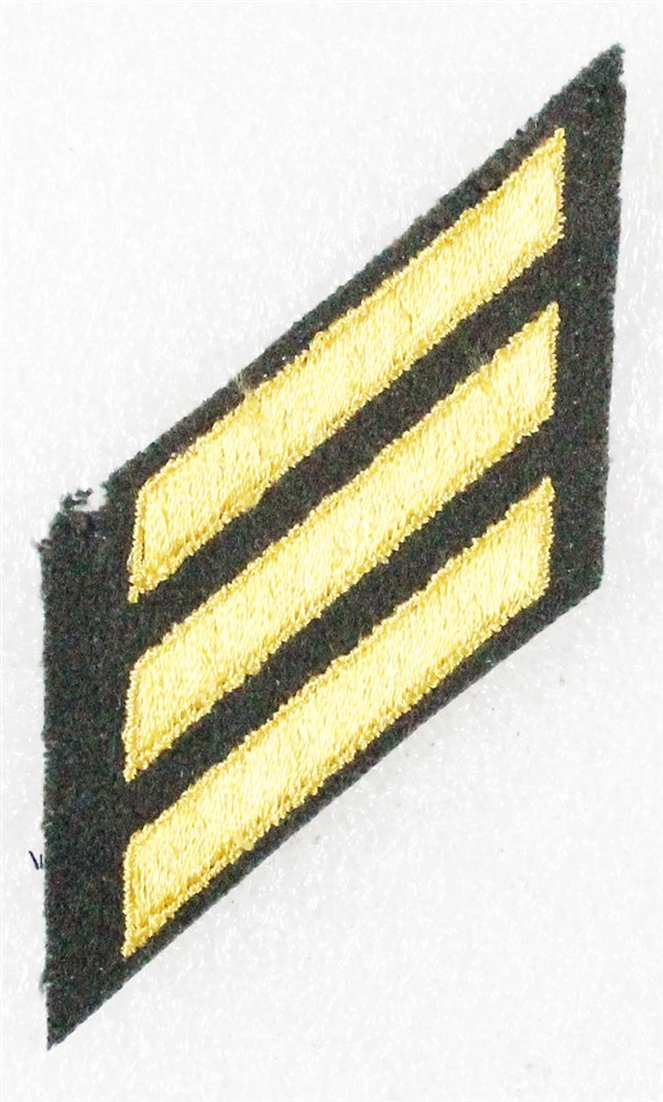 Army Enlistment Strip: 9 Years (3 strips) - 1950's era, embroidered on AG