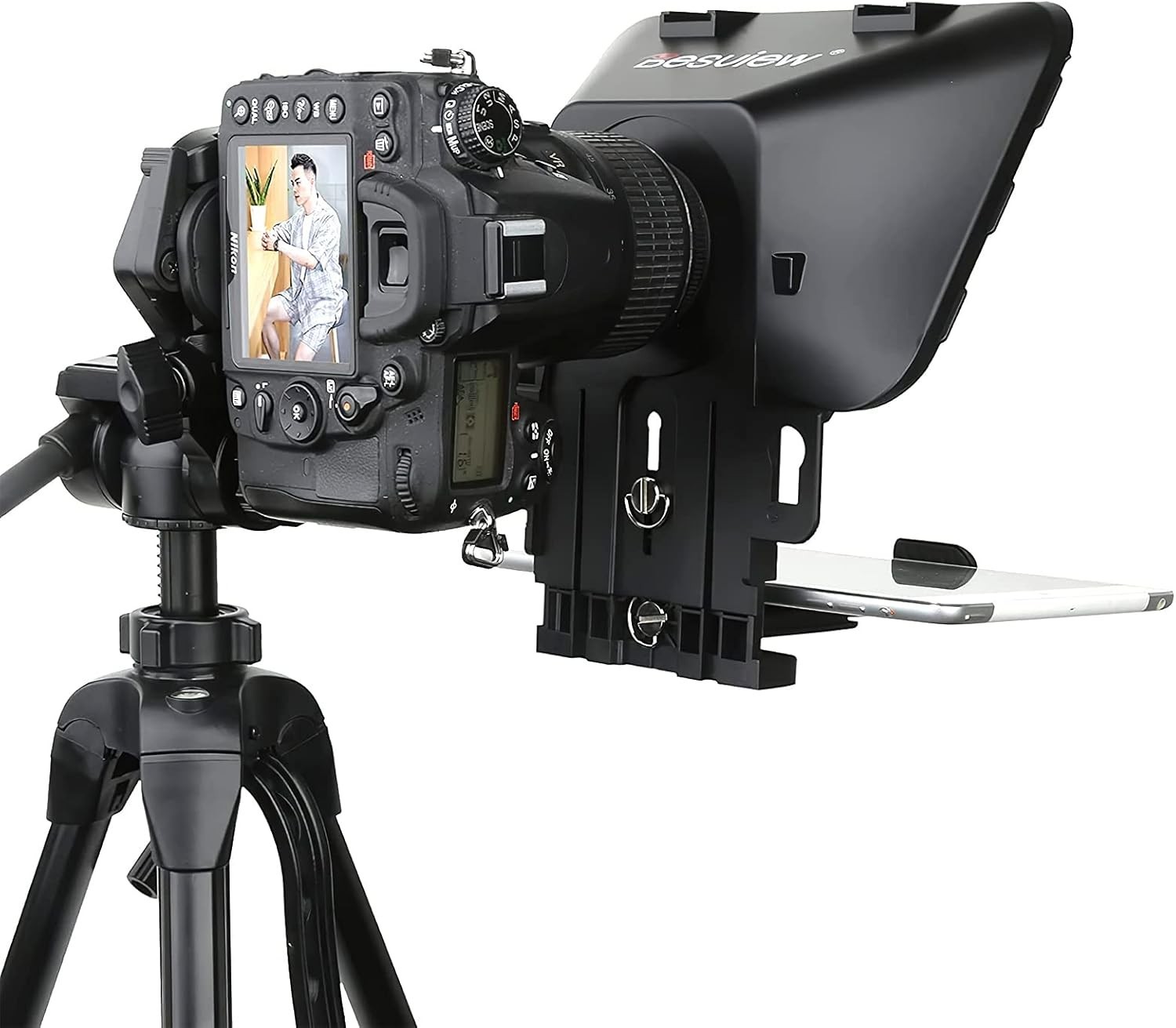 Teleprompter Teleprompter with Remote Control Work with iPad/Tablet/Smartphon...