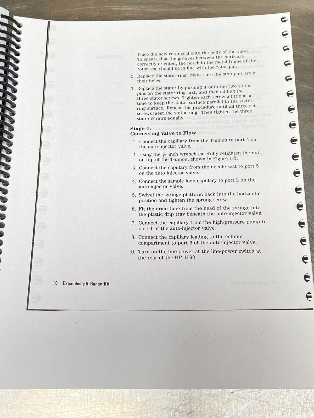 Hewlett Packard HP 1090 Series II HPLC Systems -Users Guide / Manual