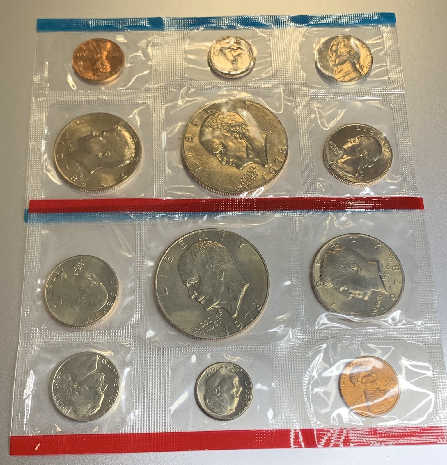 1978 P&D 12 Coin US Mint Set.  In envelope of Issue -P118