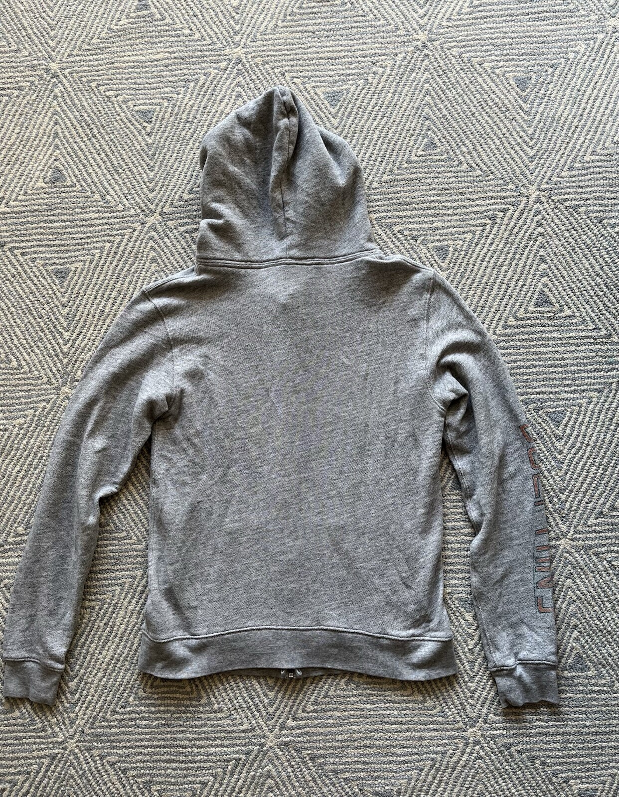 Junk Food Miami Dolphins Zip Front Hooded Sweatshirt - Grey - Medium - Missing S