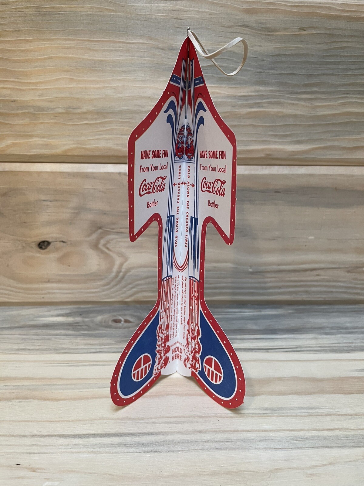 RARE COCA COLA HAVE SOME FUN FROM YOUR LOCAL COCA COLA BOTTLER PAPER AIRPLANE
