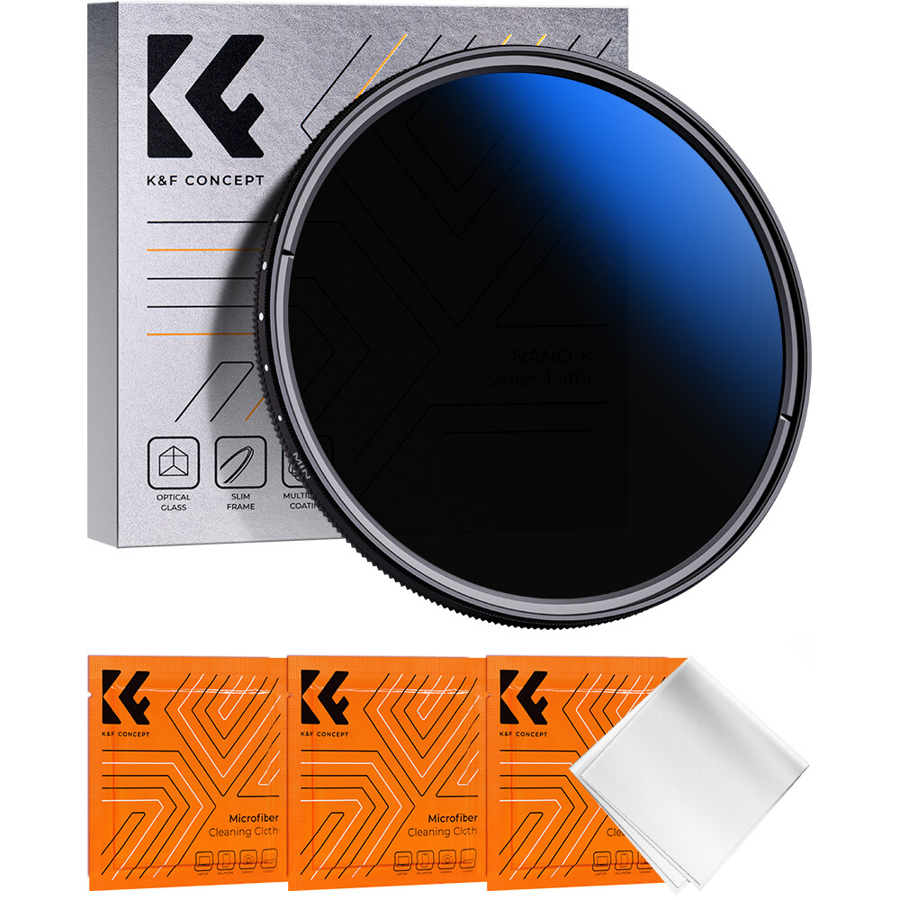 K&F CONCEPT ND2-ND400 Variable ND Filter Neutral Density Lens Filter Ultra-Slim