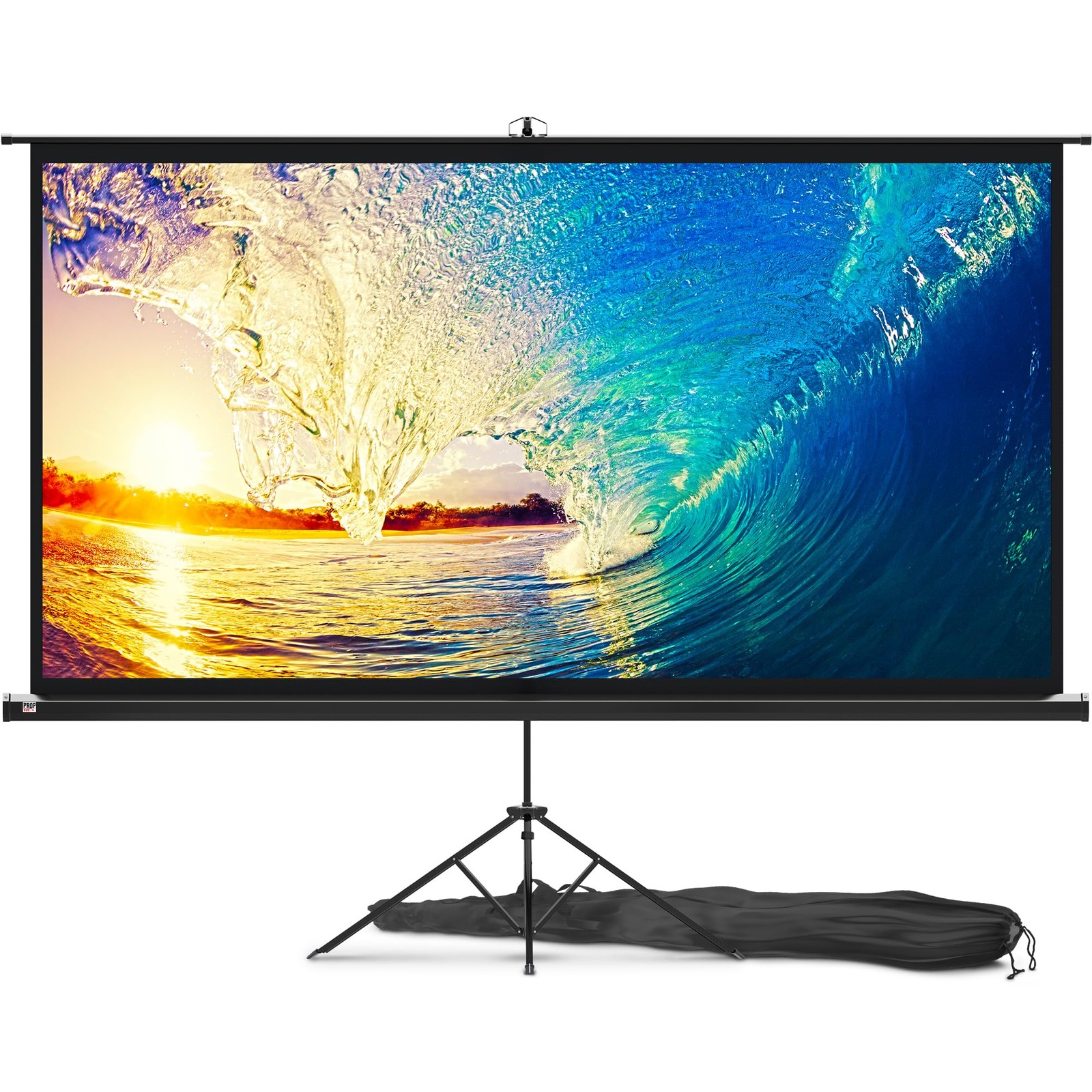 100 Inch Indoor and Outdoor Projector Screen with Stand for Movies or Present...