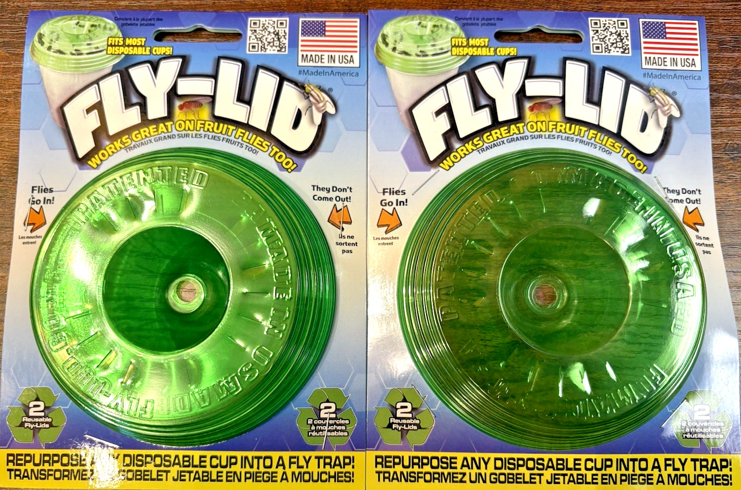 Fly-Lid Cup Trap - 2 Pack