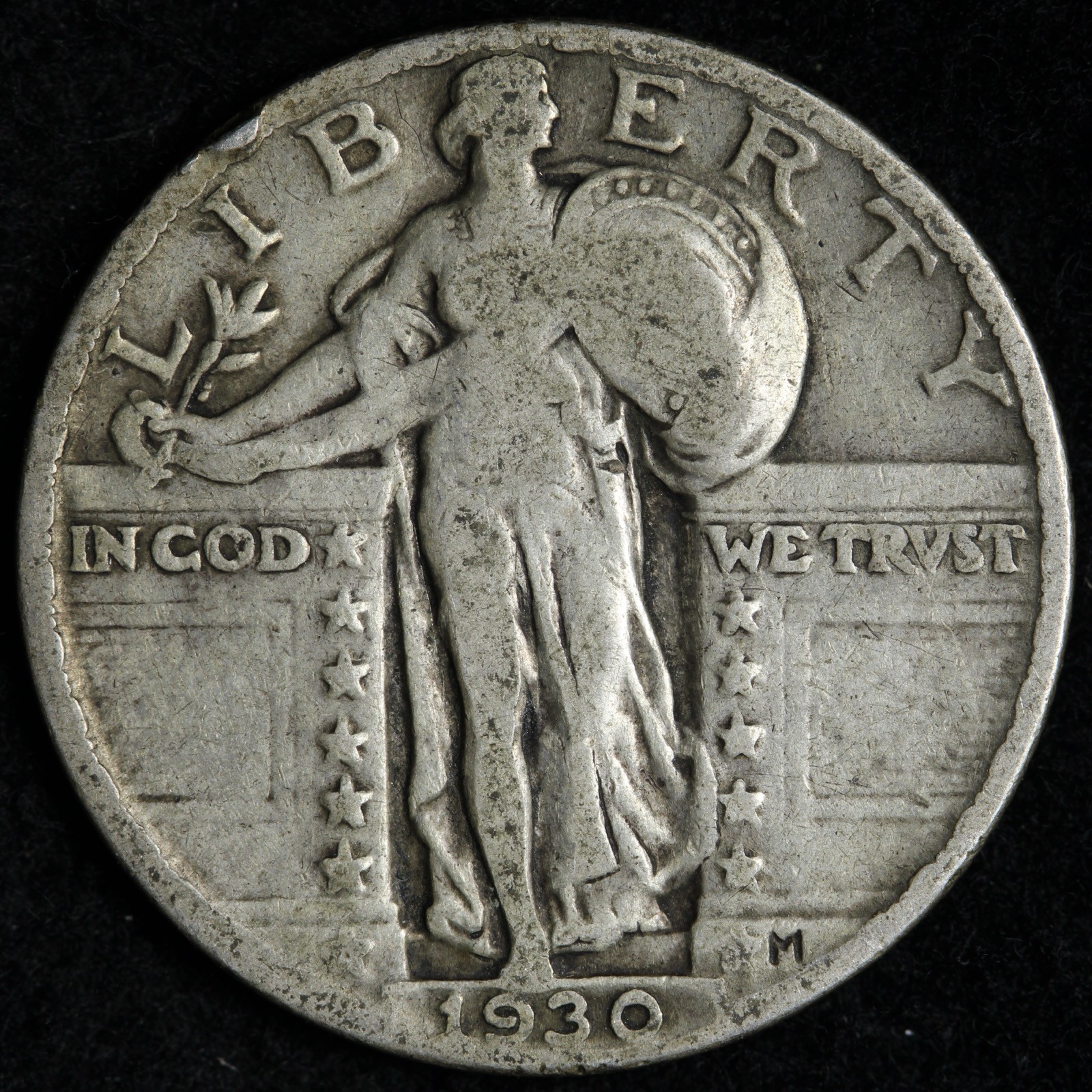 1930 Standing Liberty Silver Quarter VF E322 T
