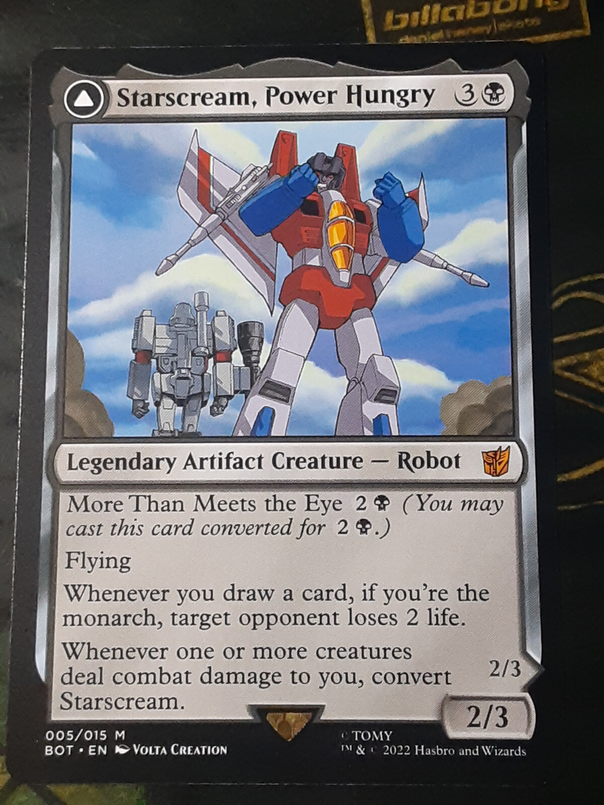 Starscream Power Hungry , UB Transformers , Near Mint , MTG, FREE SHIPPING