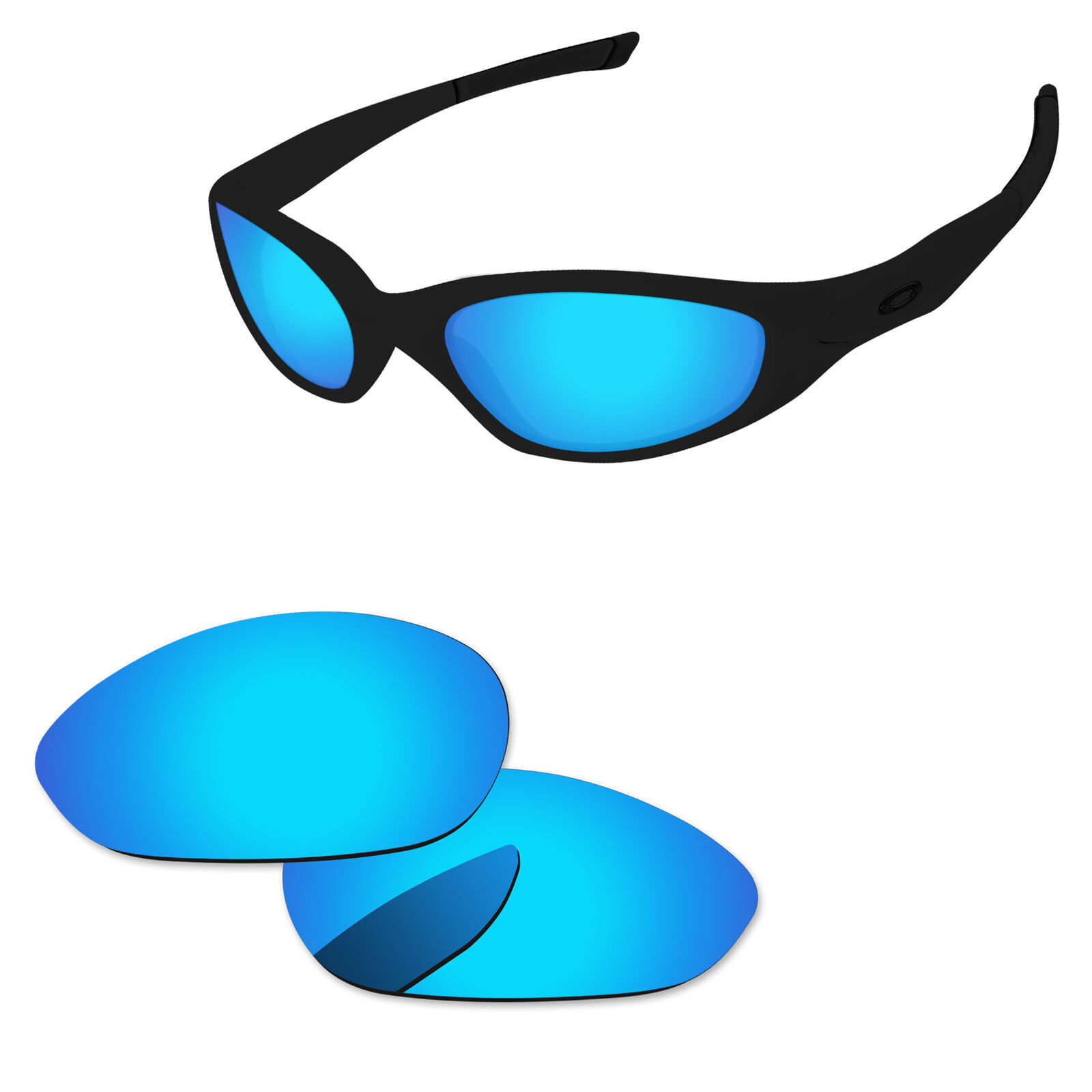 Lenslog Ice Polycarbonate Replacement Lenses For-Oakley Minute 2.0 Sunglass