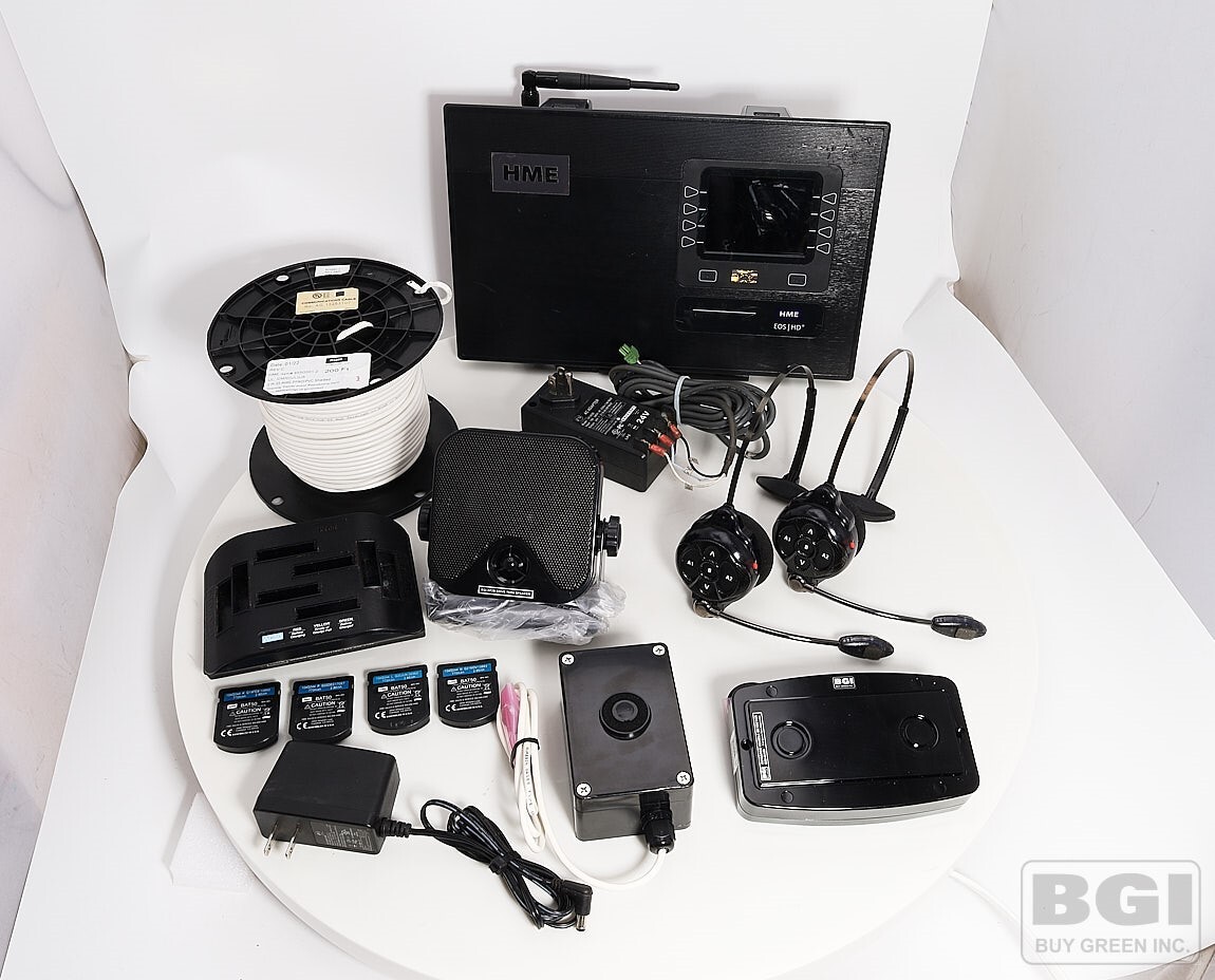 Complete HME EOS HD Base 6200 & 2x HS6200 Headset Wireless Drive Thru Intercom