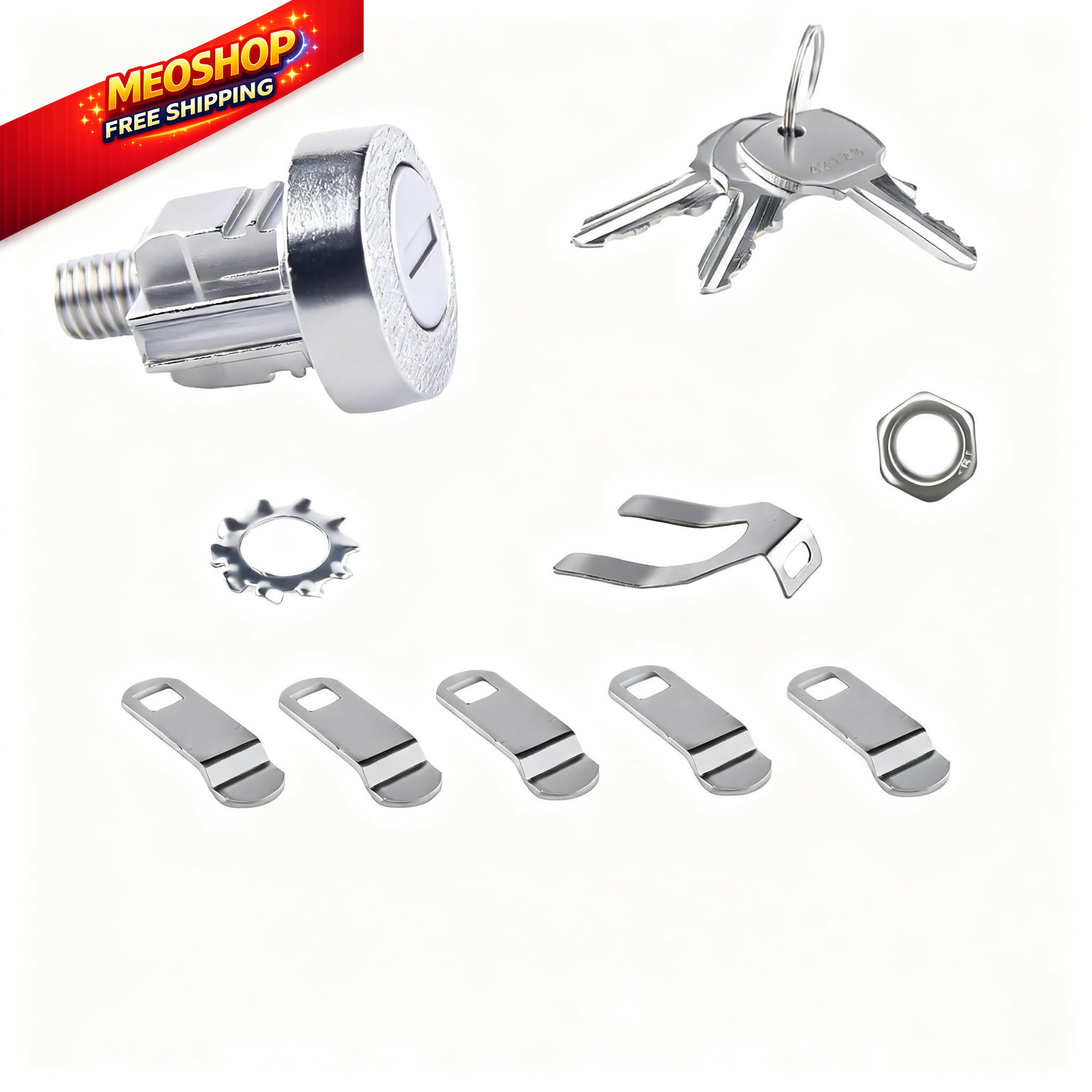1 Pack L-1172C Mailbox Lock Replacement C9100 Key with 3 ‎Silver