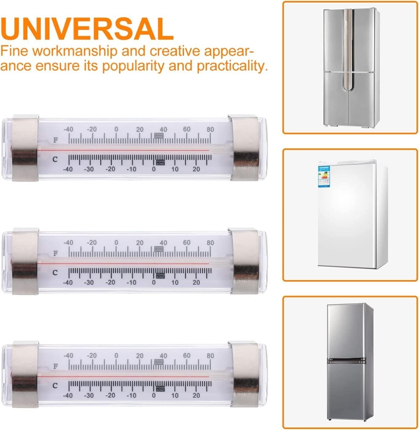 12 Pack Fridge Refrigerator Freezer Thermometer