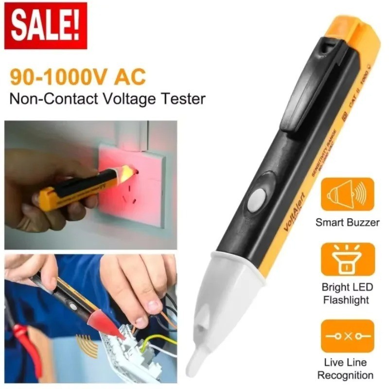 Digital Non-Contact AC Voltage Tester Pen 90-1000V Electric Voltage Detector