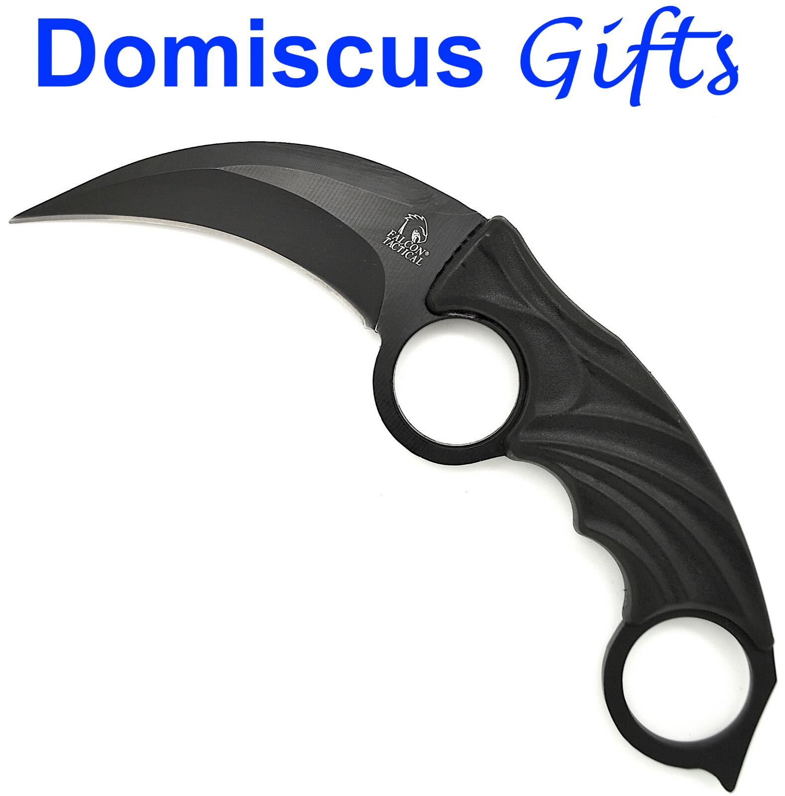 7 3/4" NEW! Falcon SURVIVOR Necklace HUNTING KNIFE Tactical Sheath Dual Ring