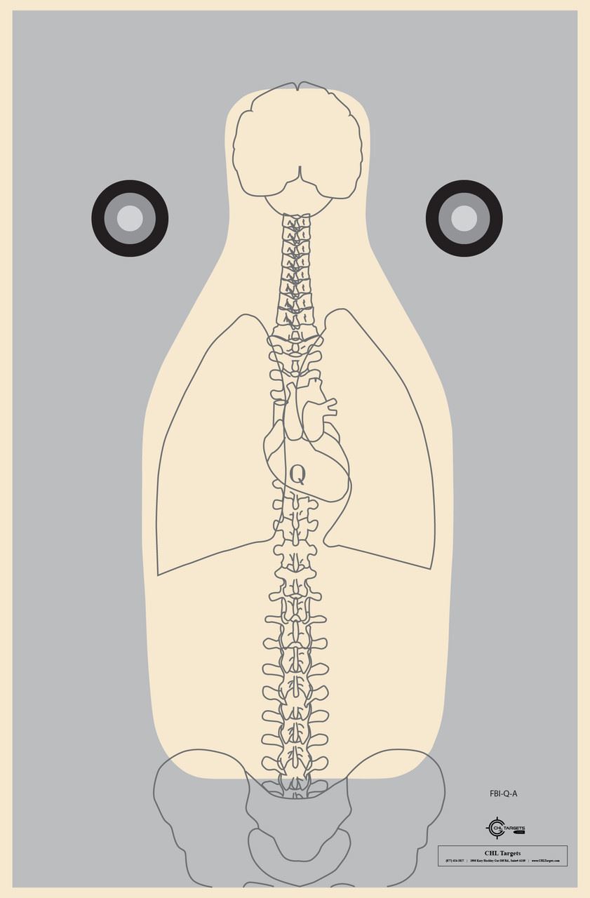 FBI-Q-A (w/ Anatomy) (100 Target Pack)
