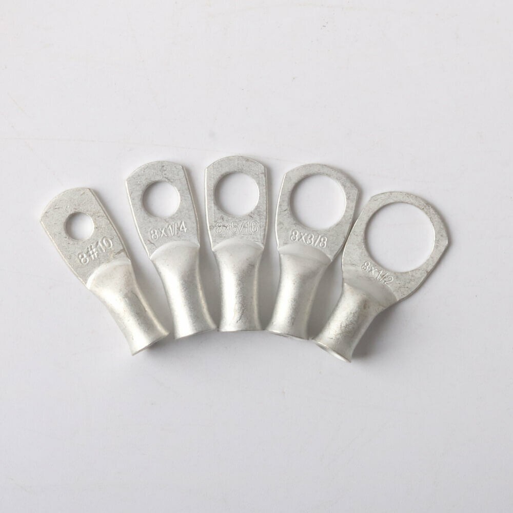 Tinned Copper Ends Cable Lug Welding Battery Marine Wire Connector Ring Terminal