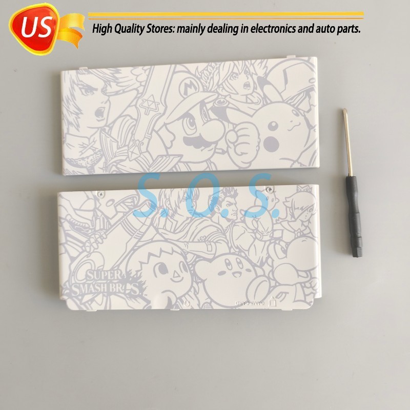 A + E Cover Housing Shell Faceplate Case With Screws & Tool For Nintendo New 3DS