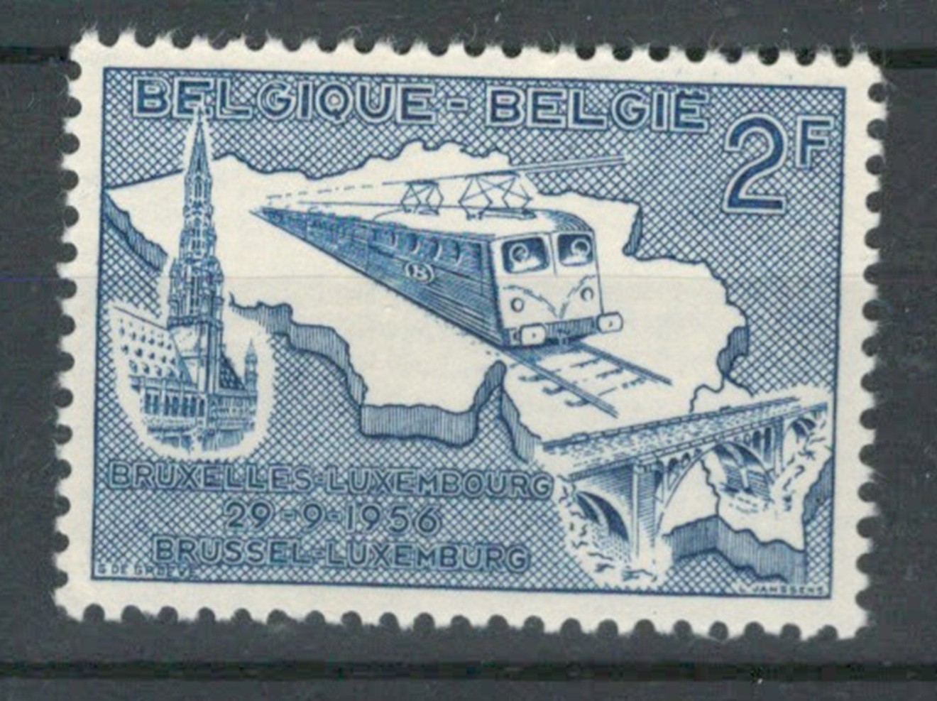 BELGIUM EUROPE TRAINS RAIL ROADS MNH STAMP Lot( BELG 866)
