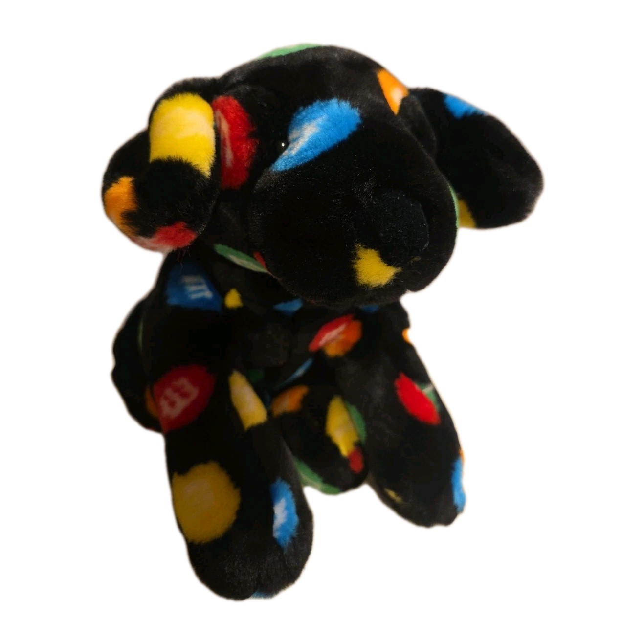 M&M Brand Plush Dog with M&M spots. Toy Plush collectible. 16'