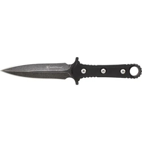 Smith & Wesson SWF606 Full Tang Boot Knife Fixed Blade Knife 4.40" Stonewash