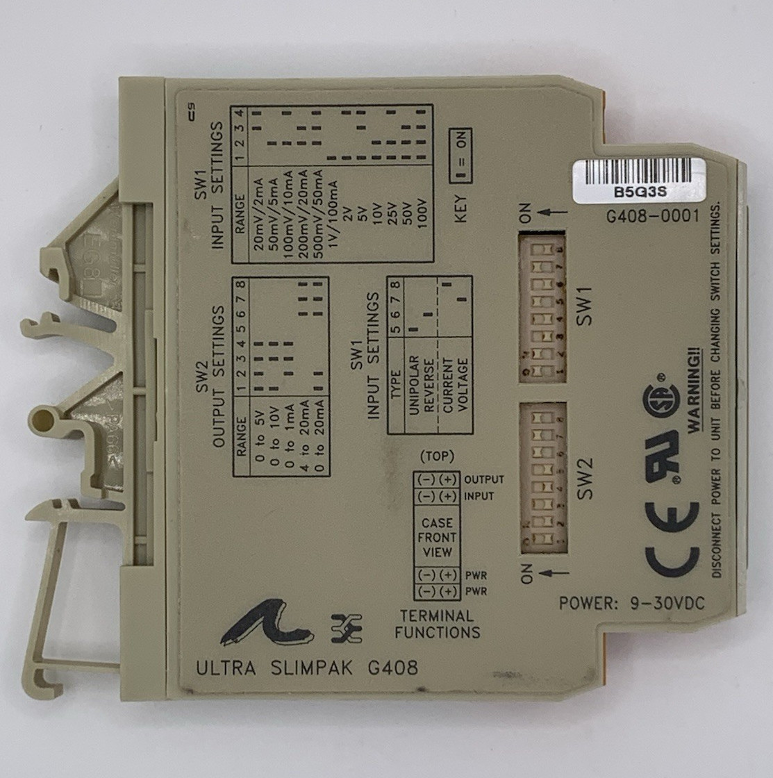 Action Instruments Ultra Slimpak G408 Signal Conditioner Module G408-0001