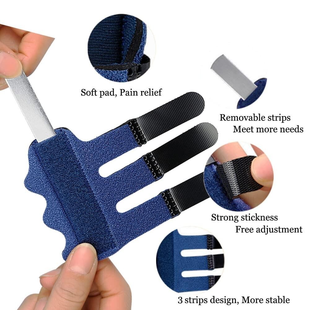 2 Pack Trigger Finger Brace Splint Straightener Support Protector Adjustable