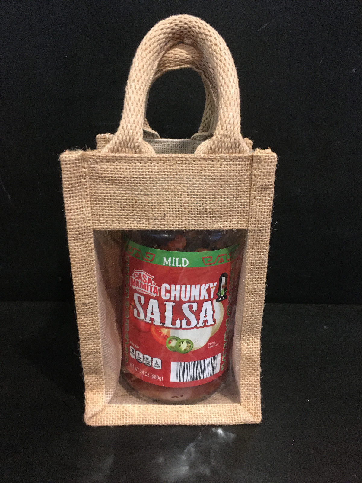 Jute Jar  Bag  with Window- LOT of 10  Craft Fairs Crafters USA Seller