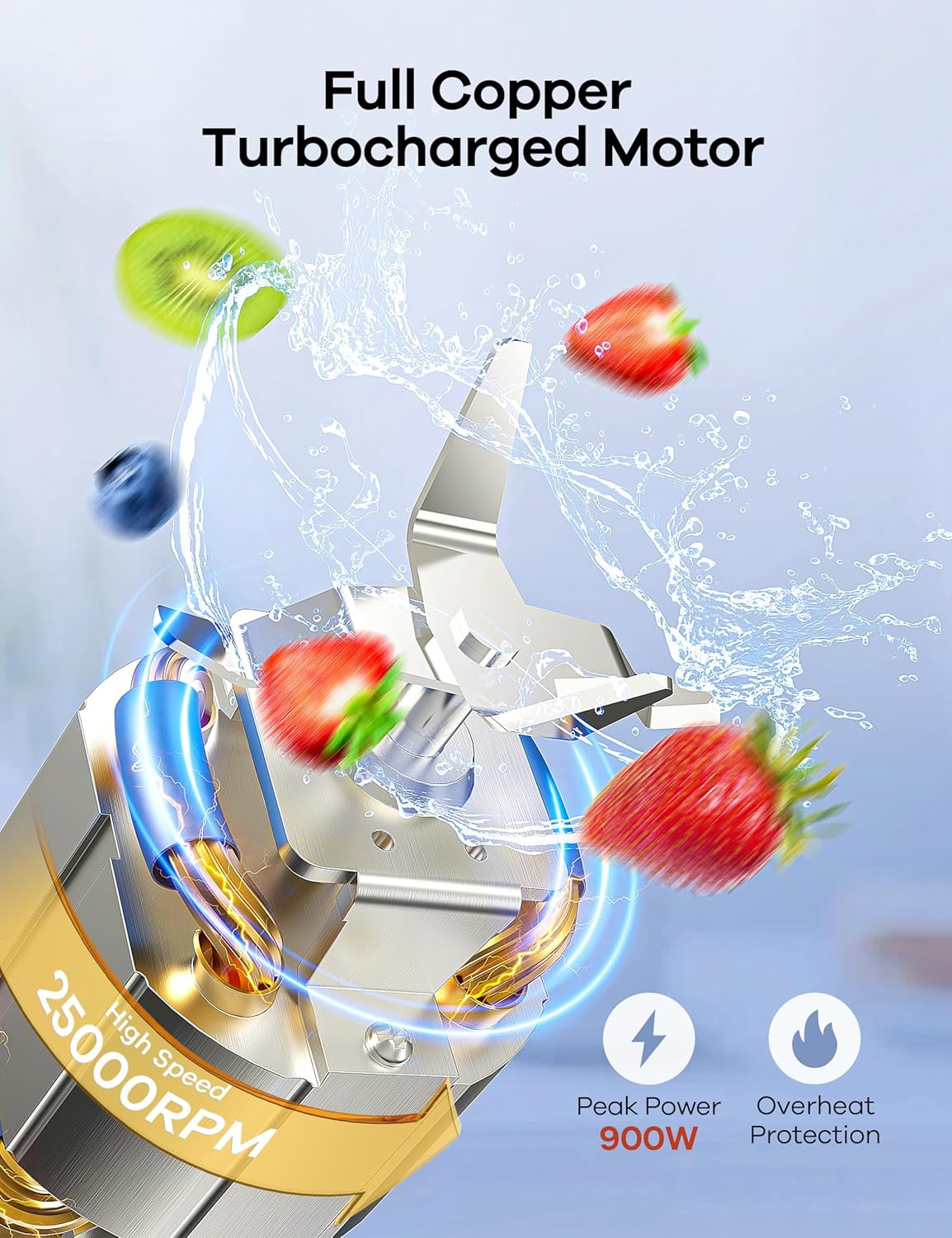 Blender for Smoothies, 14Pcs Personal Blender for Shake and Smoothies for Kitche