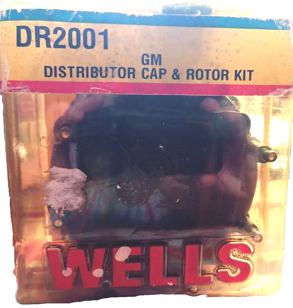 WELLS DR2001 Open Box New GM Distributor Cap Rotor Kit Old Stock 74-90 GM V8