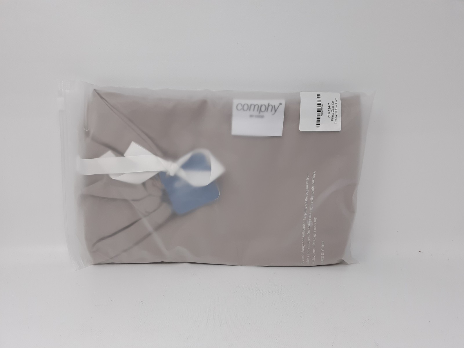 Comphy PCR 124-7 Standard Pillow Case Set Dove Grey