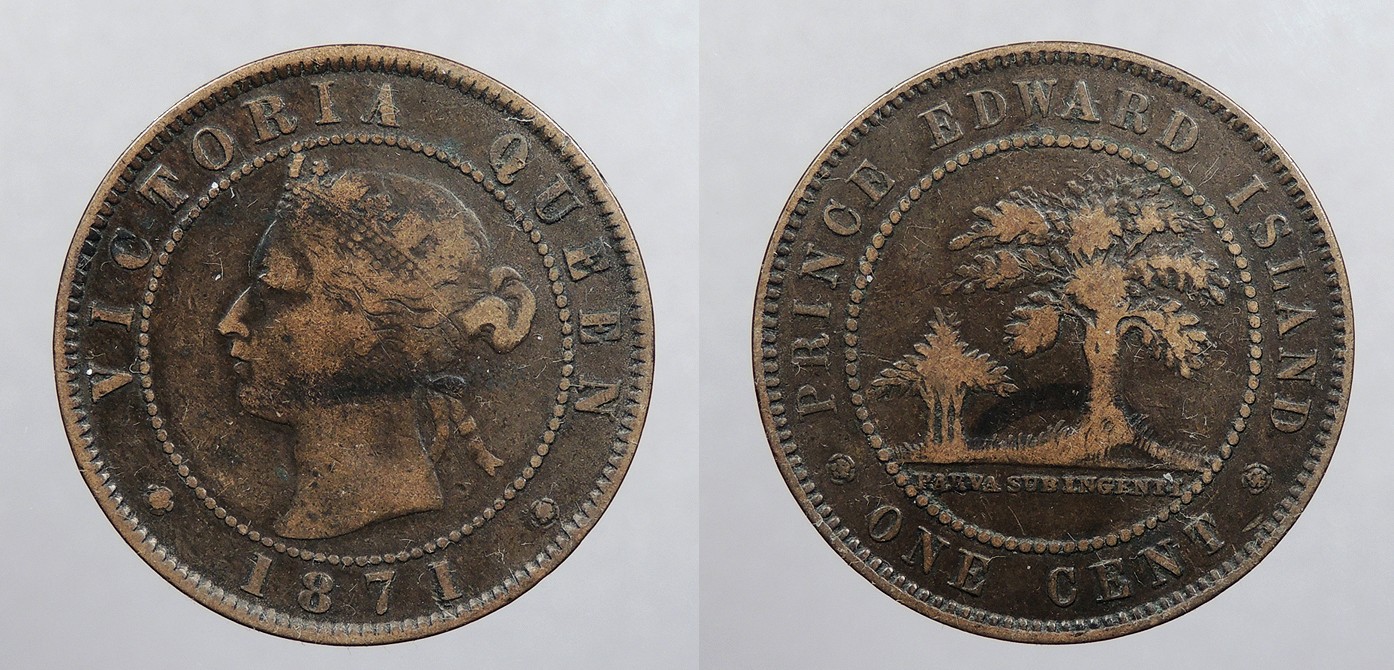 CANADA Prince Edward Island 1871 Cent Victoria #WC105241