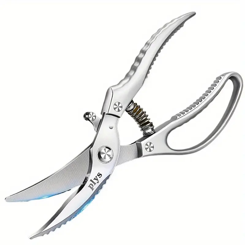 1PC Stainless Steel Multi - Use Kitchen Scissors, Cuts Chicken/Duck/Fish Bones