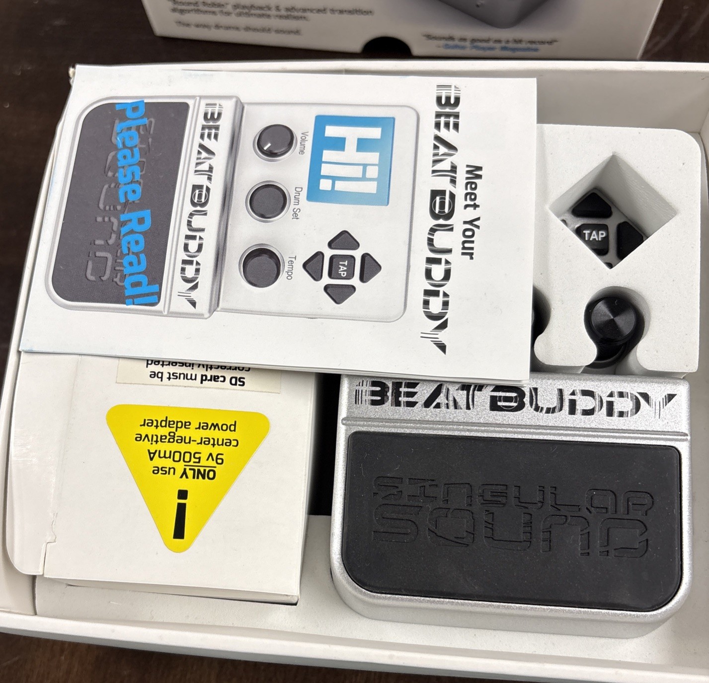 Beat Buddy Pedal Drum Machine with Foot Switch & Power Adapter, EX Condition