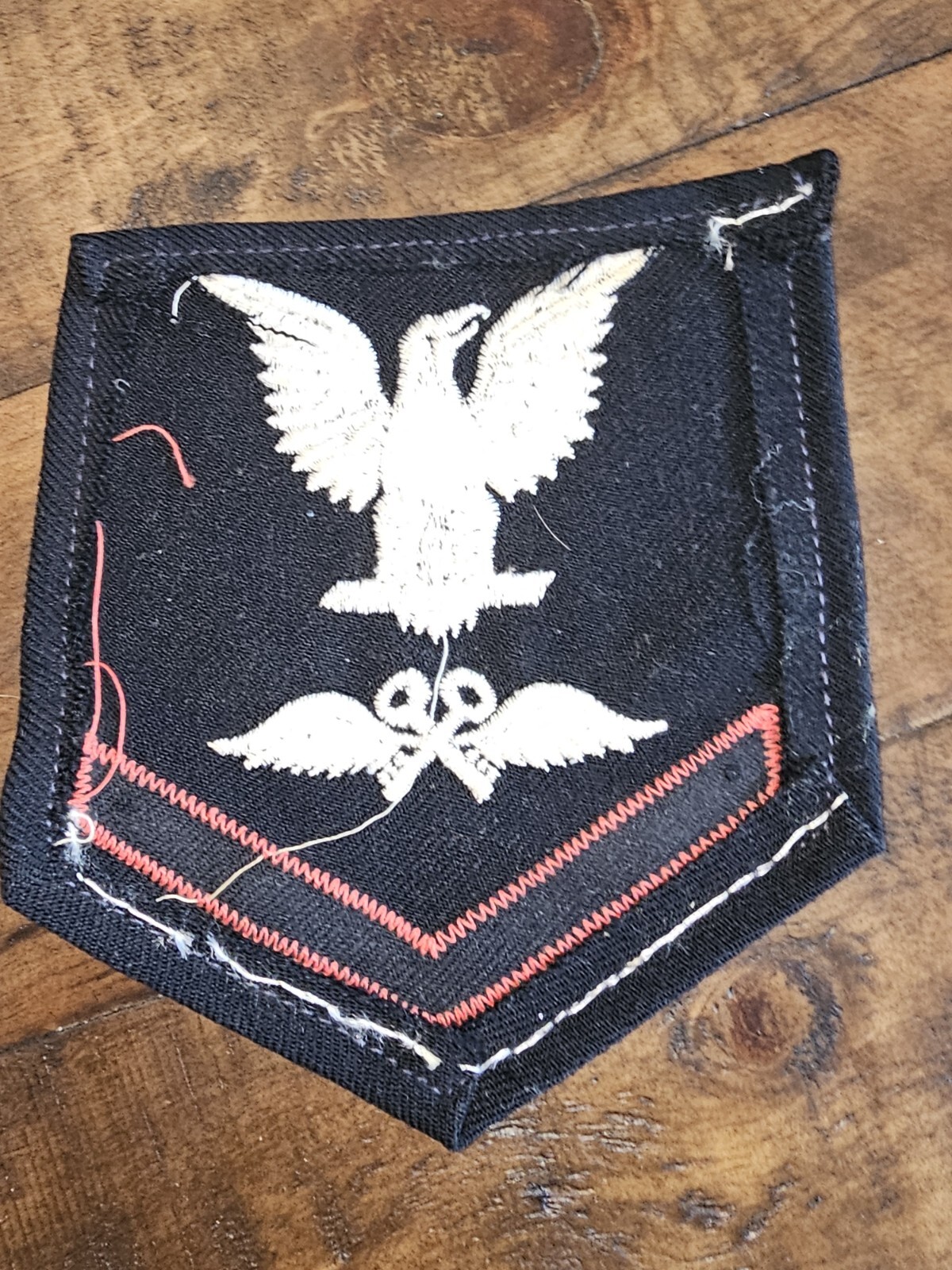 WWII USN Navy 3rd Class Aviation Storekeeper Rate Chevron Patch L@@K!!!