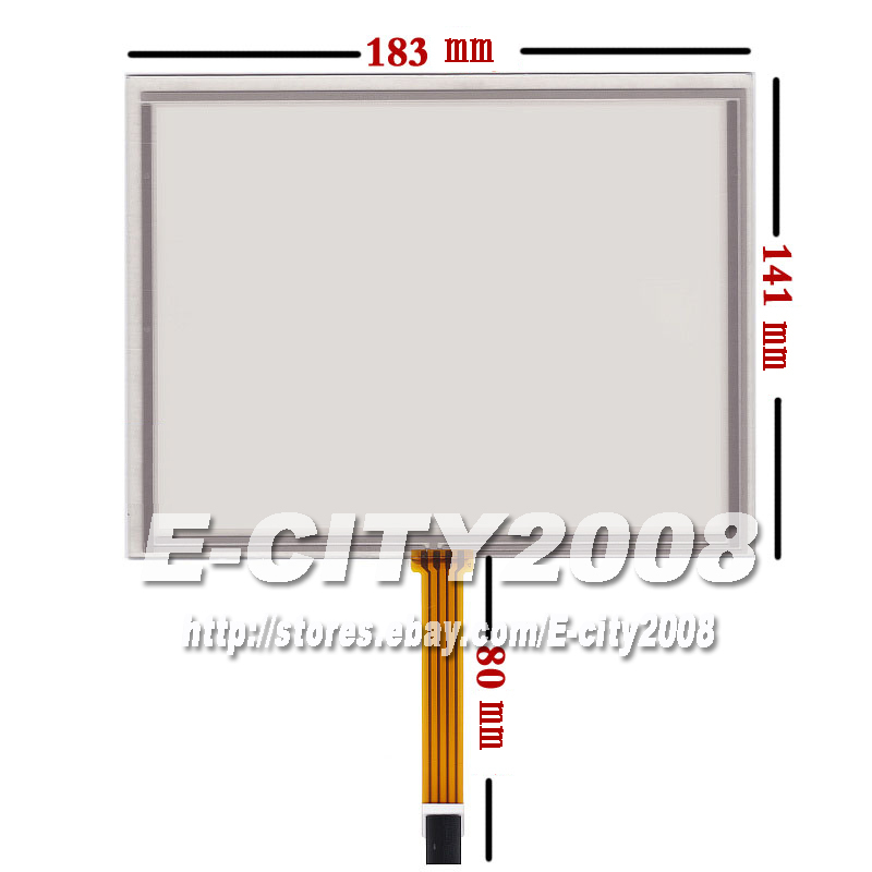 8" 4wire Resistive Touch screen Panel Digitizer glass (4:3) for AT080TN52 V1
