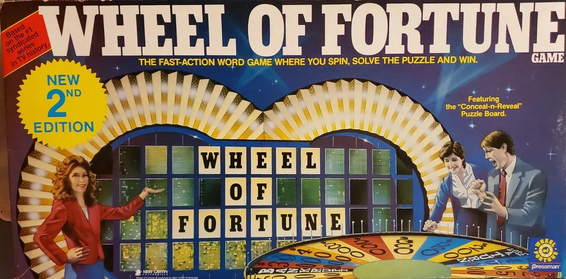 1986 Wheel Of Fortune Board Game Replacement Parts You Pick