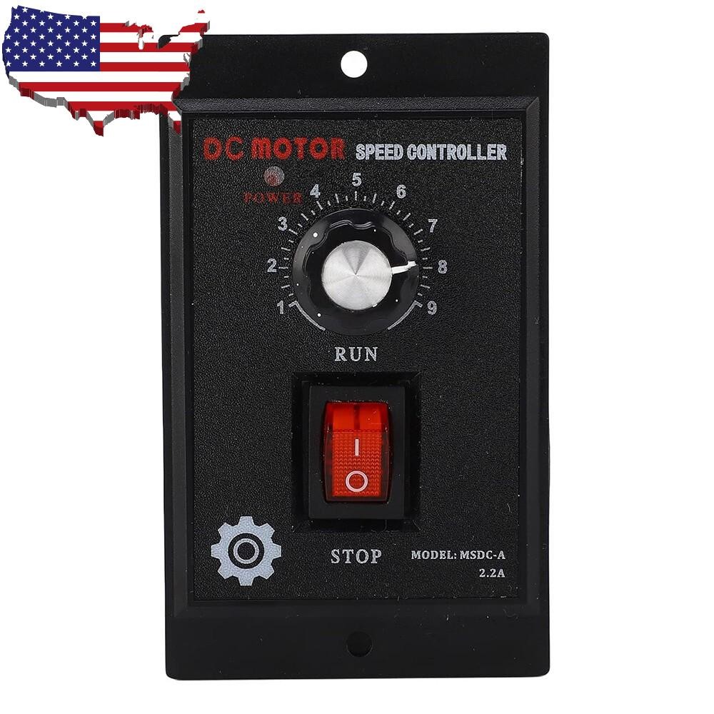 AC110V to DC90V DC Motor Controller, 500W Forward Reverse Speed Regulator US