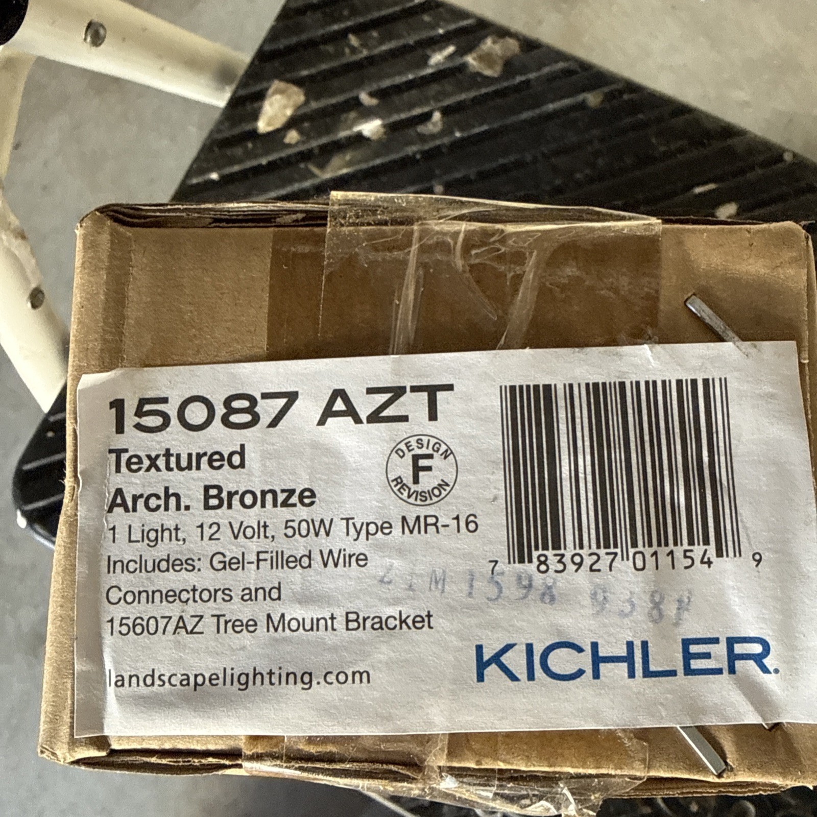 Kichler Textured Arch. Bronze Light  15087 AZT 50w Type MR-16 12v New Sealed Box