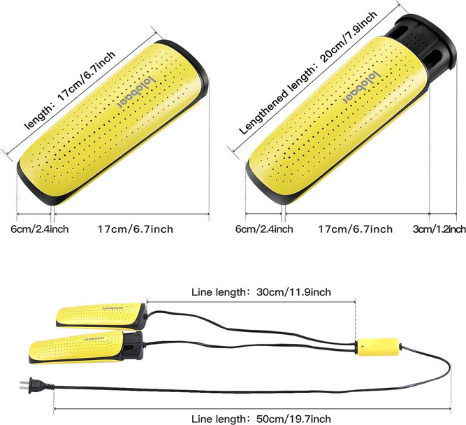 Portable Shoe Dryer Boot Warmer Auto Temperature Control Fireproof