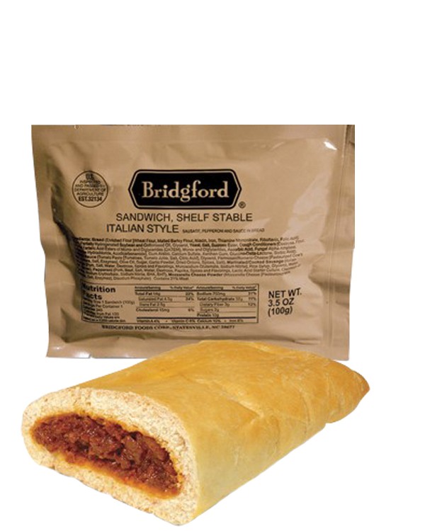Italian Sausage with Sauce 3 Pack - Bridgford MRE Ready To Eat Meal