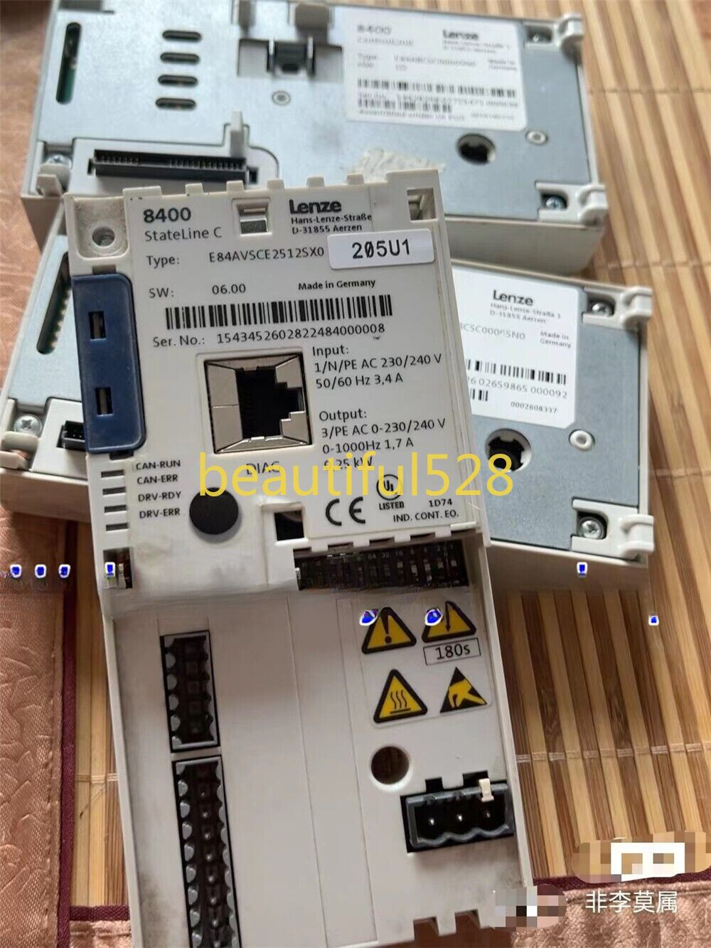 1PC Used LENZE 8400 Inverter Drive Control Unit E84ABCSC0000SN0 #T1882 YS