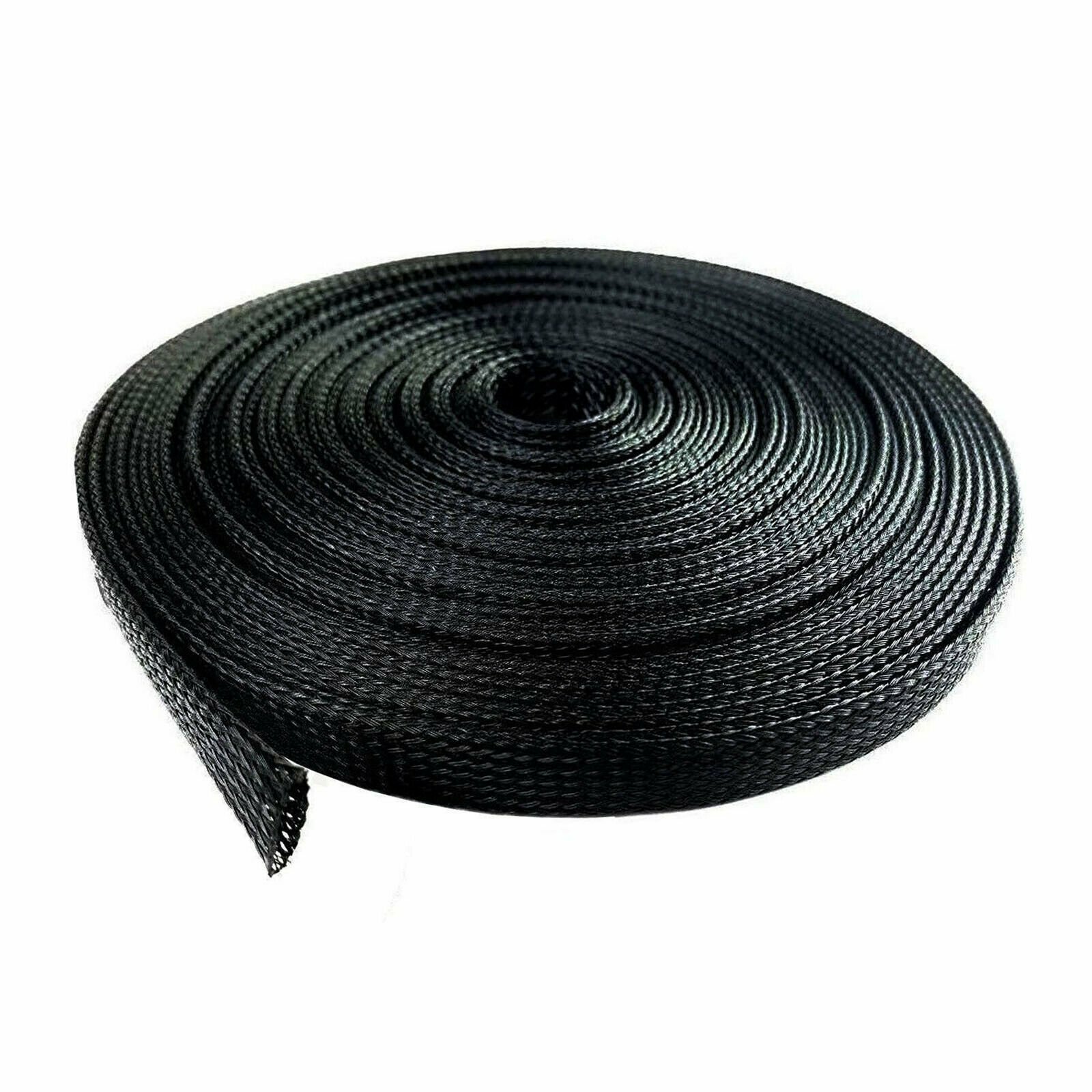 1/8" 1/4" 3/8" 1/2" 3/4" Expandable Wire Cable Sleeving Sheathing Braided Loom
