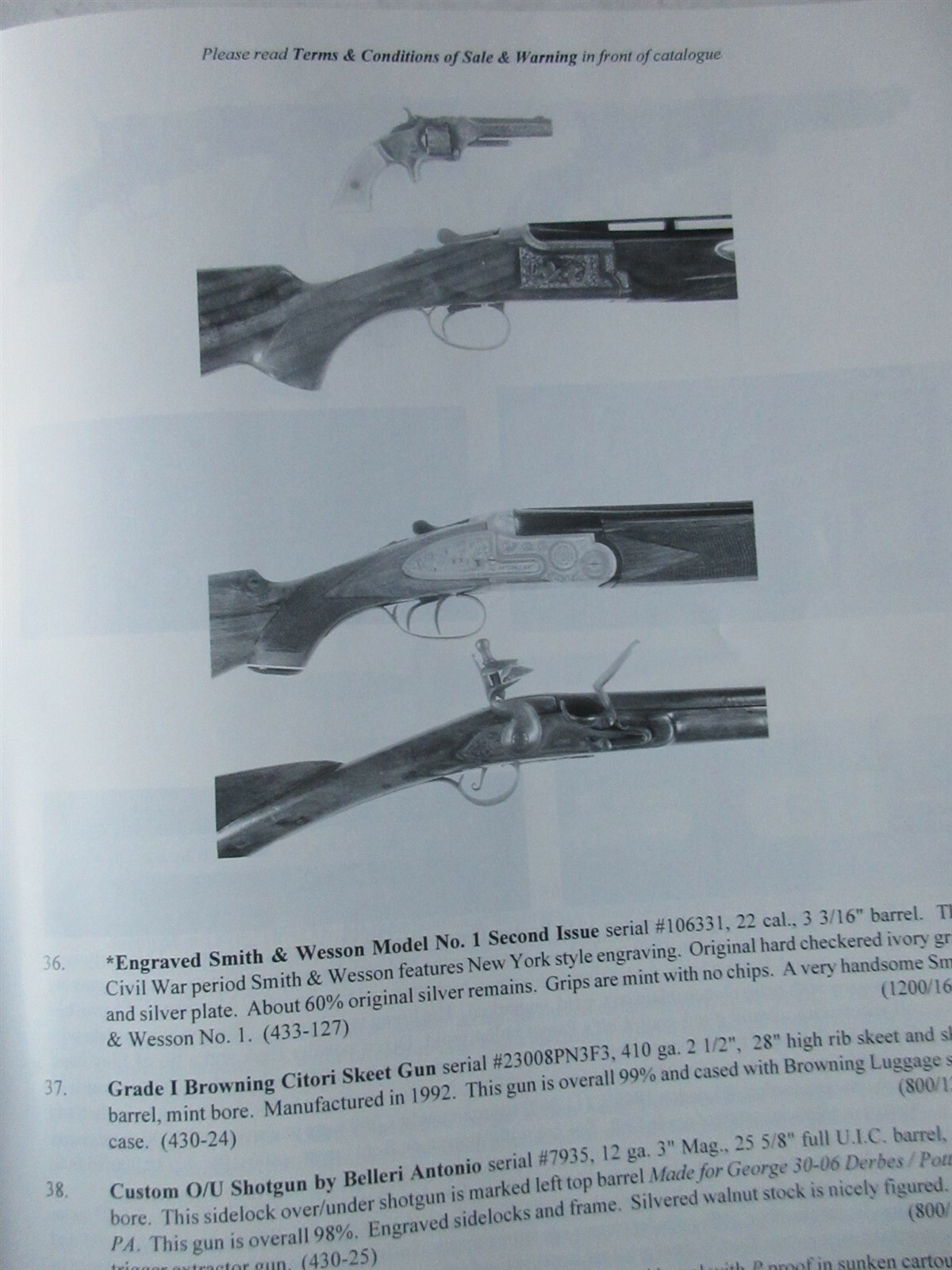 J.C. Devine Firearms Auction Catalog #9602 March 3, 1996