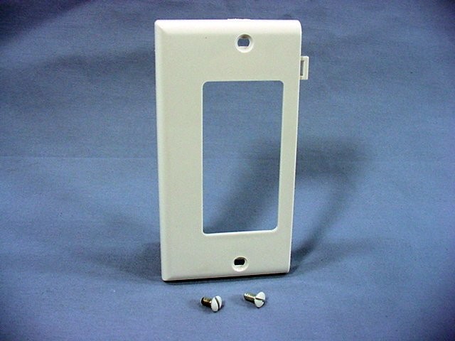 Leviton PSE26-W White 1-Gang Decora Unbreakable Nylon Sectional Wallplate Cover