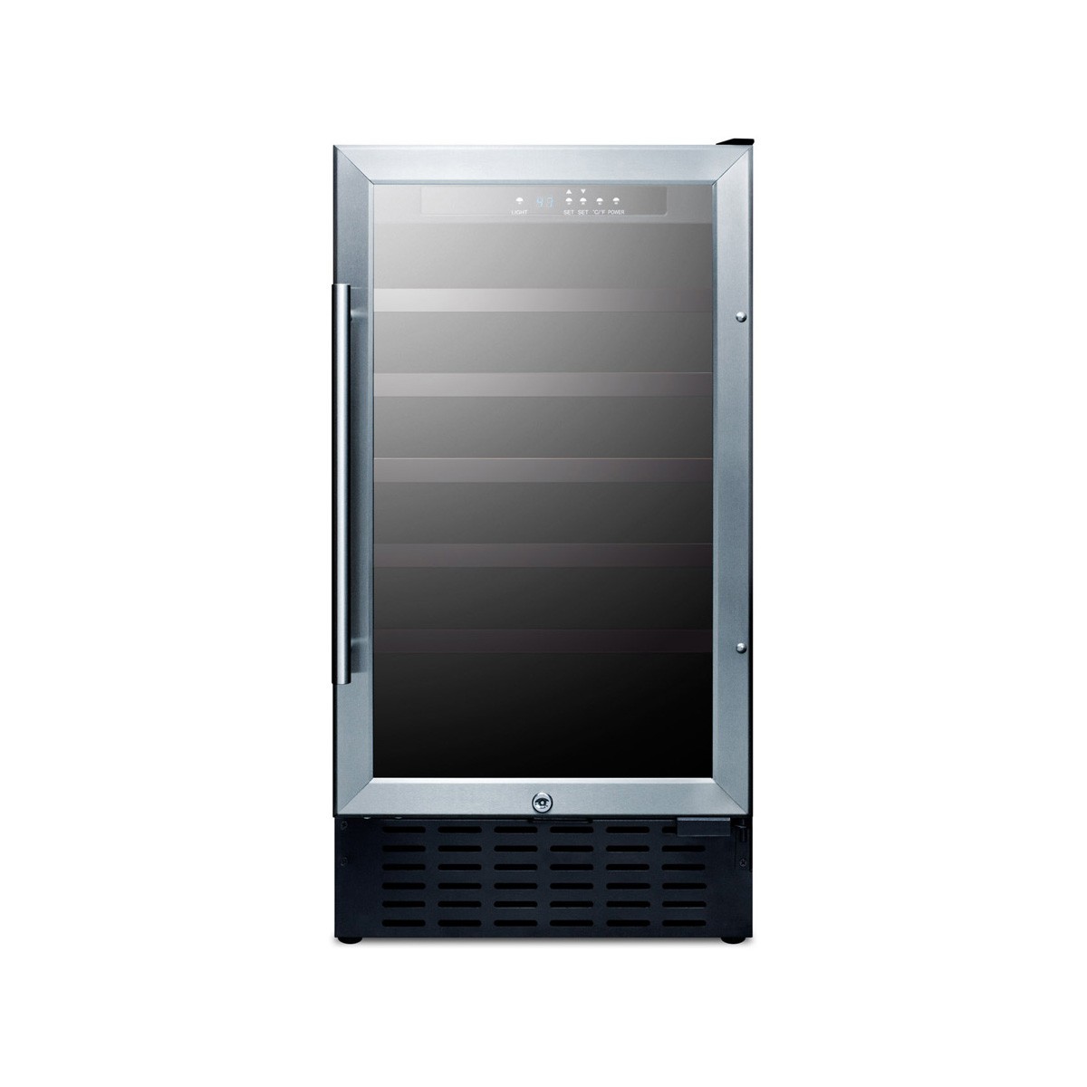 Summit SWC1840BCSSADA 18" Glass Door Wine Refrigerator, Single Temperature, 3...