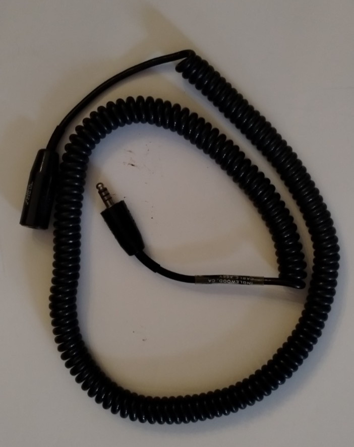 Carter Engineering Headset Coiled Extension Cord, CE9293K-25
