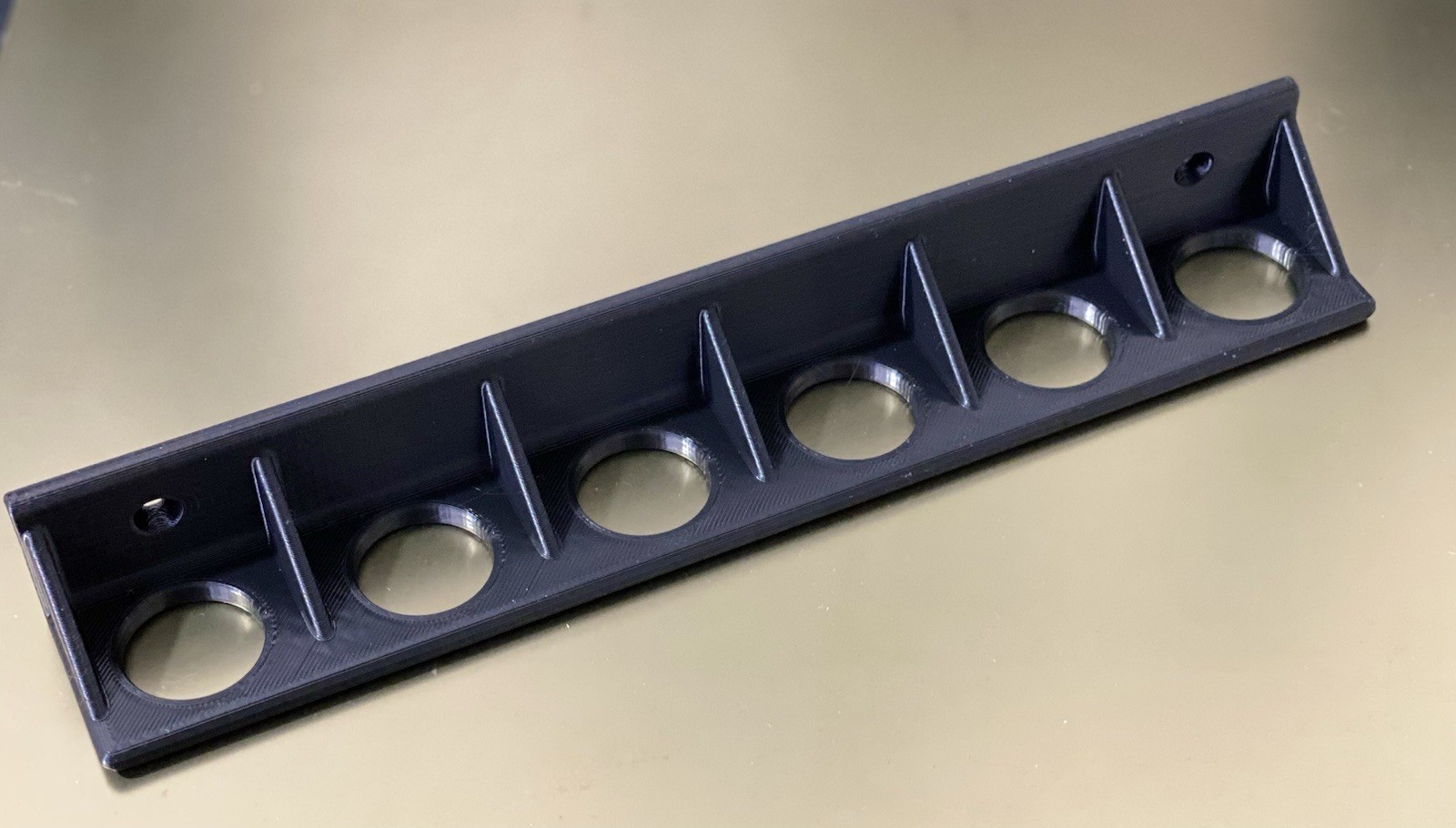 Wall Mounted Reloading Die Rack 7/8" Dillon, RCBS, Hornady, Lyman 3D Printed