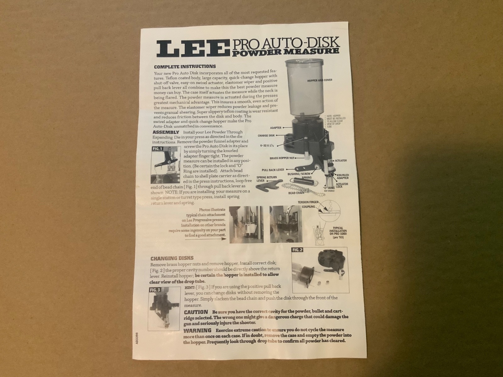 Lee Precision Inc., Pro Auto-Disk Powder Measure