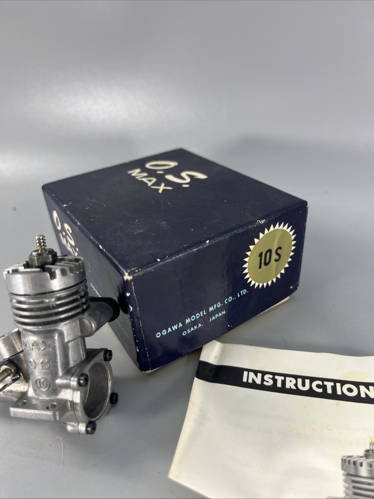 O.S MAX -10S Radio Controlled Nitro Engine Used Good Condition With Box