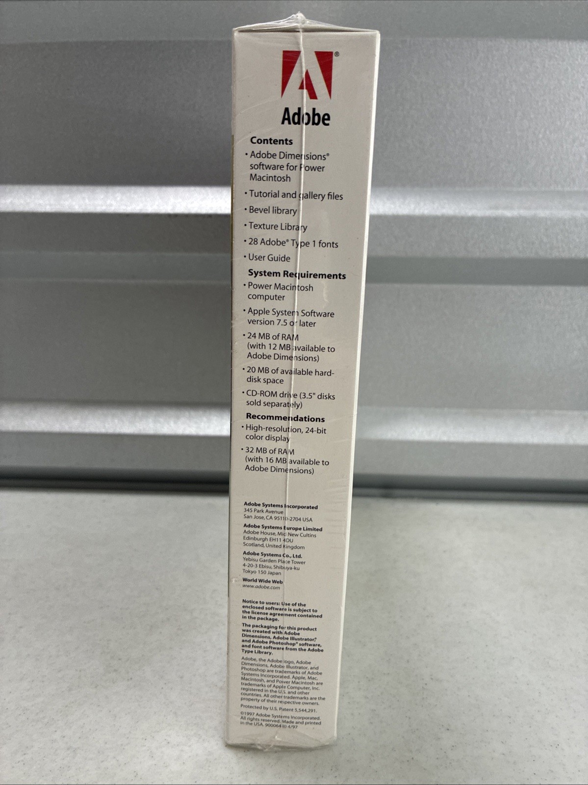 ADOBE Dimensions 3.0 Software Mac Retail Version Macintosh *NEW/sealed